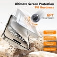 thumbnail image 4 of Shatterproof Tempered Glass Screen Protector for iPhone 15 Pro [3-Pack] [Easy Installation Frame] [9H Hardness] [99.99% HD Clear][Bubble Free] for Apple 6.1”, 4 of 4