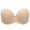 Nue, variante sur Soutien-gorge Sans Bretelles pour Femme Grande Taille, Bonnets Pleins, à Armatures, Contour Multiusage
