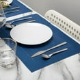 thumbnail image 2 of 56 STORE 18"x12" Blue Placemats, Set of 6 - Waterproof, Washable, Non-Slip, Heat Resistant - Ideal for Parties, Weddings and Table Use, 2 of 6