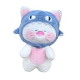thumbnail image 2 of Peluche Chat Requin Confortable Coussin de Canapé pour Dormir Adorable Mignon Chat Requin 50 cm, 2 of 9