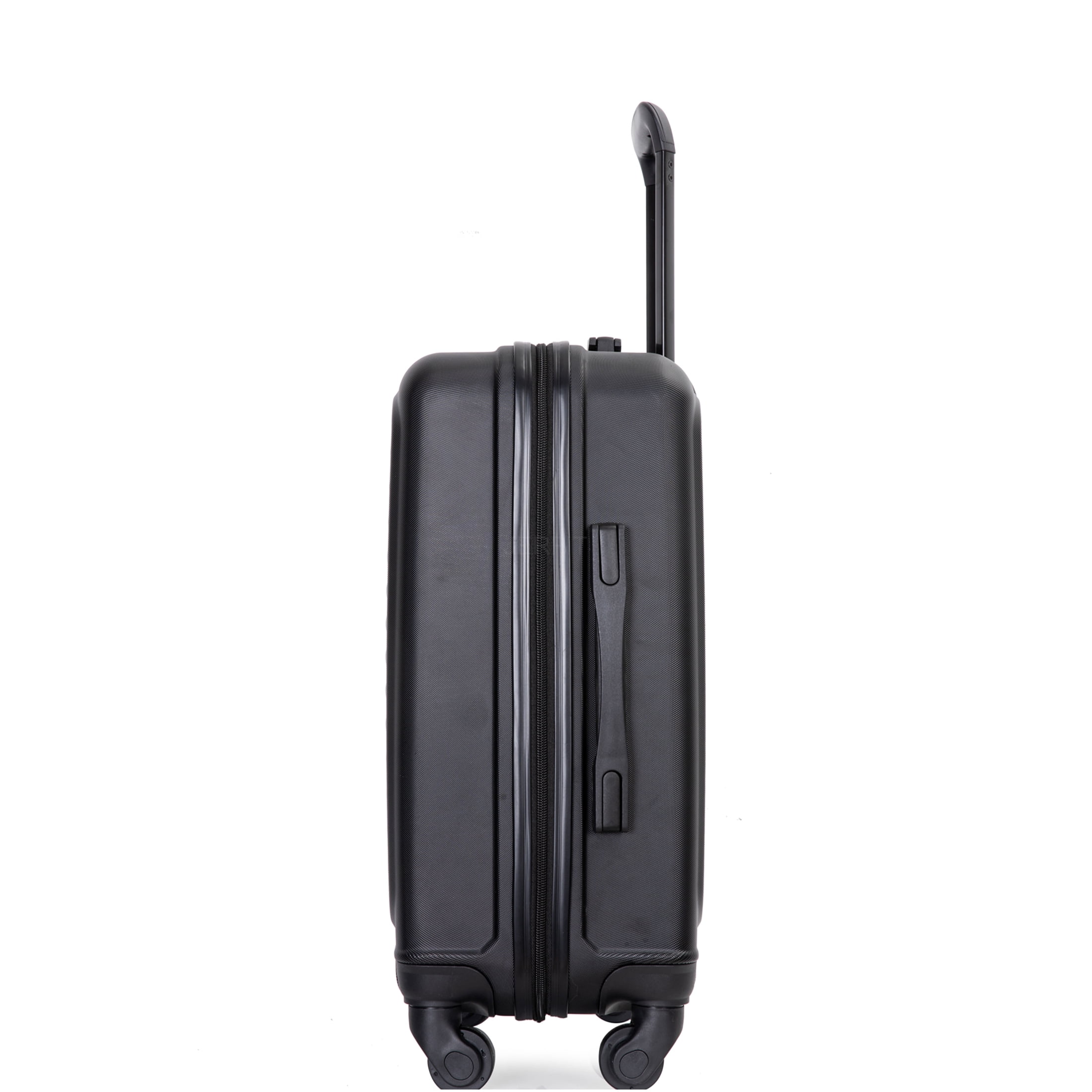 JERFIT 20-Inch Carry On Luggage Hard Shell Spinner Suitcase - Lightweight ABS Cabin Bag with 360° Wheels & TSA Lock for Air Travel, Black