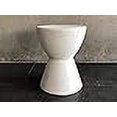 thumbnail image 3 of Rocking Rocker - F13 White Modern Lightweight Concrete Side Table/End Table - Suitable for Indoor or Outdoor - Easy Clean - Size : 13.78 x 13.78 x 17.72, 3 of 4
