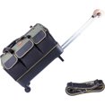 thumbnail image 1 of UTAH-rolling tool bag with wheels for Electrician HVAC Tool Bag Organizer Hidden pull rod, plastic bottom, lightweight, 1 of 4