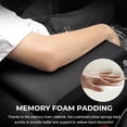 thumbnail image 5 of Memory Foam Car Armrest Cushion Pad, Center Console Cover with Elastic Band, Soft Mesh Fabric for Cars Trucks SUVs, Red Style, 1 Piece, 5 of 7