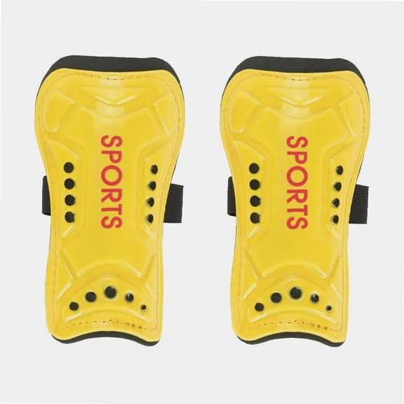 Soccer Shin Guards, A Pair Child Football Shin Pads Training Leg Guards Sport Safety Protector for 3-13 Teenagers, Boys, Girls, Kids, Youth[Yellow]