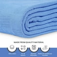 thumbnail image 5 of Linteum Textile Supply Institutional Snag-Free 66x90 Twin Hospital Blanket, Blue 12 Pack, 5 of 6