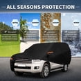 thumbnail image 2 of Unique Bargains 210D-PU Car Cover Black for Toyota Sequoia 210.63"x80.71"x66.93", 2 of 8