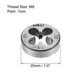 thumbnail image 2 of Uxcell M8 x 1 Metric Left Hand Alloy Tool Steel Machine Thread Round Threading Dies, 2 of 5
