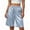 Blue, variant on Costeam Womens Cooling Silky Knit Bermuda Shorts No Pockets Full Elastic High Waist Lightweight Breathable Wrinkle Free Loose Mid Knee Casual Short Bottoms