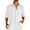 White, variant on LZHGirlshop Men's Linen Shirts Casual Button Down Shirt Solid Color Long Sleeve Turn-down Collar with Pocket Tops,White,2XL