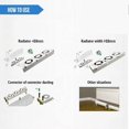 thumbnail image 5 of Radiator Fan Smart Radiator Convectors Booster Extension Set Ventilator Fan Universal Hot Air Circulation Energy Saving 30x7x3cm, 5 of 5