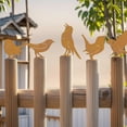 thumbnail image 7 of Tutuviw 5Pcs Rusty Bird Silhouette Outdoor Fence Decorations Metal Birds Craft Statue Ornaments Perfect Yard Art and Large Outdoor Ornaments,Fence Topper and Bird Decor, 7 of 7