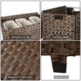 thumbnail image 2 of CHERISHGARD Laundry Hamper 135L Handwoven Rattan Laundry Basket with Lid & Heightened Feet 3 Removable Liner Bags 26x13x26 Inches, 2 of 7