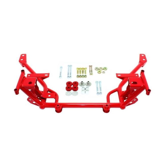 BMR Suspension KM018R Support K Rouge avec Supports de Moteur Standard & Supports de Rack Standard pour 2005-2014 S197 Mustang