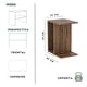 thumbnail image 5 of MORU Mesa Auxiliar POP Latte, Mesita de noche, mesa lateral para sala, mesa auxiliar con estantes, mesa auxiliar de lámpara, mesa de sala o recamara, es ideal para tu hogar u oficina MORU Pop Café, Moderno Minimalista, 5 of 9