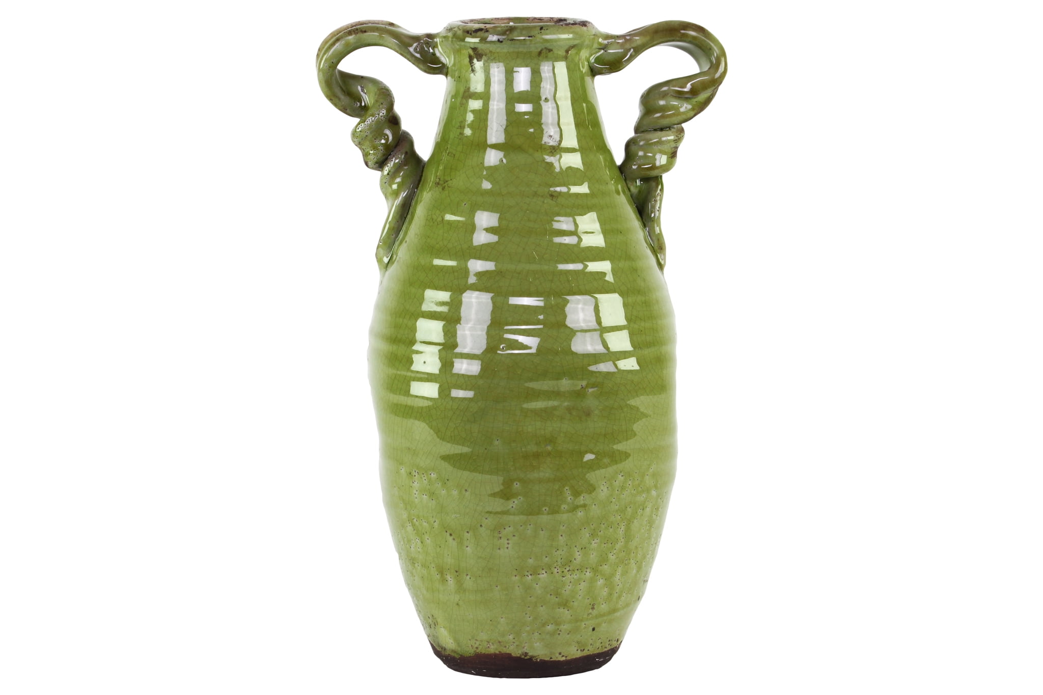 Urban Trends Collection Ceramic Vase Gloss Distressed Finish