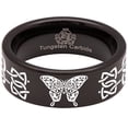 thumbnail image 5 of Butterfly Celtic Knot Tungsten Carbide Ring, 5 of 9