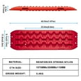 thumbnail image 7 of RUGCEL WINCH Quick Recovery Emergency 4 Wheel Drive Tire Traction Board Mats,Red, 7 of 7