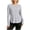 Gray, variant on hotojiny Workout Tops for Women Crewneck Long Sleeve Shirts with Curved Hem UPF 50 Sun Shirts for Hiking Running Gym Clothes(White,X-Large)