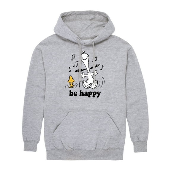Peanuts - Be Happy Dance Snoopy and Woodstock - Men's Pullover Hoodie