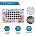 thumbnail image 6 of Easter Flowers Placemats Set of 4, Watercolor Pink Purple Floral Eggs Farm Plaid Placemats for Dining Table, Place Mats for Kitchen Tabletop, Waterproof Wipeable Dining Table Mats Set, 6 of 9
