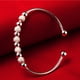 thumbnail image 2 of Guardurnaity de cuentas de transferencia de plata para mujeres y niñas, brazalete abierto, de la suerte, accesorio de decoración de regalo Ropa, zapatos y accesorios Miscelánea, 2 of 6