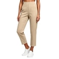 thumbnail image 3 of QSAWXQZ Womens Ankle Length Yoga Pants Elastic Waist Pockets Stretch Athletic Casual Trousers 3XL, 3 of 9