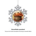 thumbnail image 3 of Metal Snowflake Christmas Ornaments Birds Pumpkin And Fall Leaves Ornament Keepsake Holiday Present Thanksgiving Autumn Halloween Personalized Christmas Ornaments Best Gifts for Christmas, 3 of 8