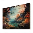 thumbnail image 2 of Designart "Reef Depths Underwater Coral art painting IV" Coral Print on Natural Pine Wood, 2 of 5