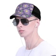 thumbnail image 4 of Lsque Daisies Flowers Printed Trucker Hat - Baseball Cap for Men Women - Breathable Mesh Side, Adjustable Fit - for Casual Wear, 4 of 7