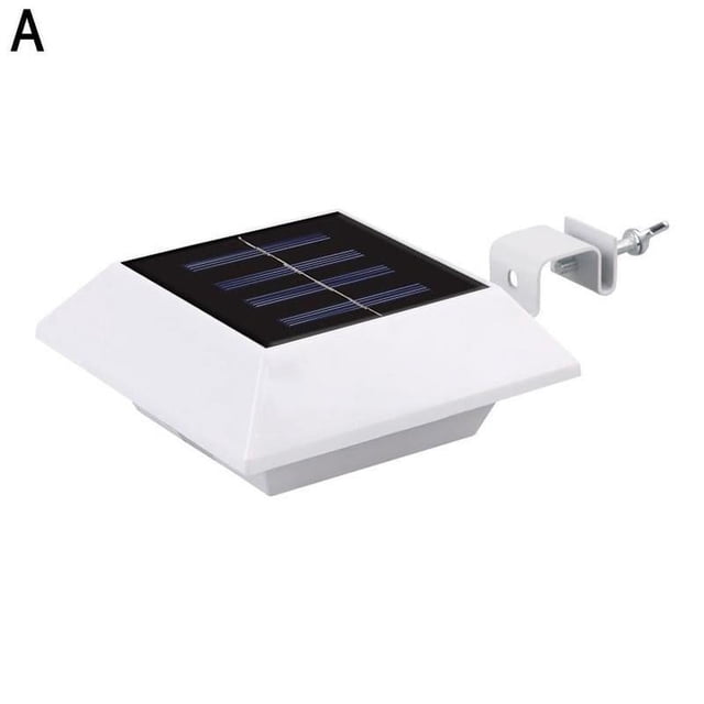 Wartleves Luces LED solares para canalones, puertas, paredes, vallas, lámparas para exteriores, nuevas H9