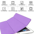 thumbnail image 4 of DuraSafe Cases for iPad 4 iPad 3 iPad 2 - 9.7 Inch [ iPad 4th / 3rd / 2nd ] A1396 A1416 A1430 A1403 A1458 A1459 A1460 A1395 A1397 Trifold Hard Smart PC Translucent Back Cover - Purple, 4 of 6