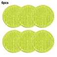 thumbnail image 1 of Chiffon de Vadrouille Vert Rond Enveloppant 16 cm Chiffon de Rechange pour Vadrouille Électrique 6 Pcs, 1 of 9