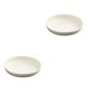 thumbnail image 1 of Bewildely irrompible anticaída, peso ligero, paja de trigo, platos para festivales de frutas, platos de Color sólido, Beige, blanco, 14cm blanco beis 14cm 2Conjunto, 1 of 6