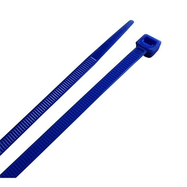 8 Po Attache-câble, Bleu - Lot de 100