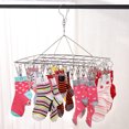 thumbnail image 5 of Sock Drying Rack with 36 Clips,Wind-Proof Sock Drying Rack Hangers,Stainless Steel Hanging Sock Drying Rack,Laundry Drying Rack for Sock,Bras,Underwear,Laundry Accessories, 5 of 8