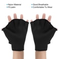 thumbnail image 5 of Uxcell Webbed Swim Gloves Swimming Resistance Gloves Water Resistance Training Accessories Black 2 Pairs, S, 5 of 6