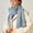Blue, variant on Buigttklop Scarf for Women Women'S Winter Warm Soft Casual Tassel Houndstooth Printing Muffler
