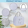 thumbnail image 3 of Bolsa de almuerzo portátil para viajes, picnic, escuela (morado), 3 of 4