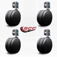 thumbnail image 2 of 4 Inch Extra Large Heavy Duty Twin Wheel Caster Corner Mounting Bracket Set of 4, 2 of 2
