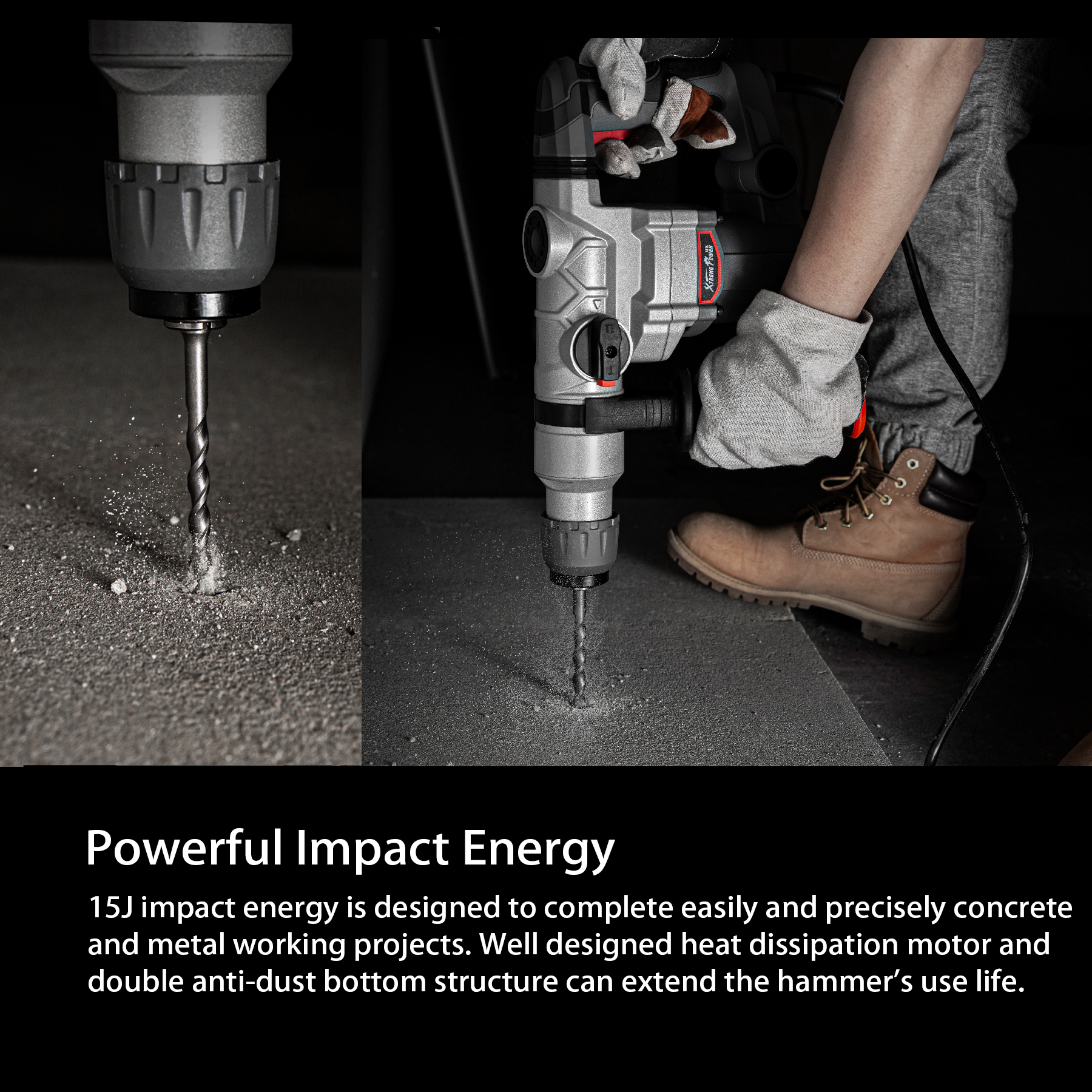 XtremepowerUS 1200w Electric Rotary 