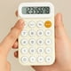 thumbnail image 1 of Calculadora, mini, botones de goma suave, pantalla LCD, estilo de alta belleza para chicas, portátil, batería integrada, naranja, 1 of 6