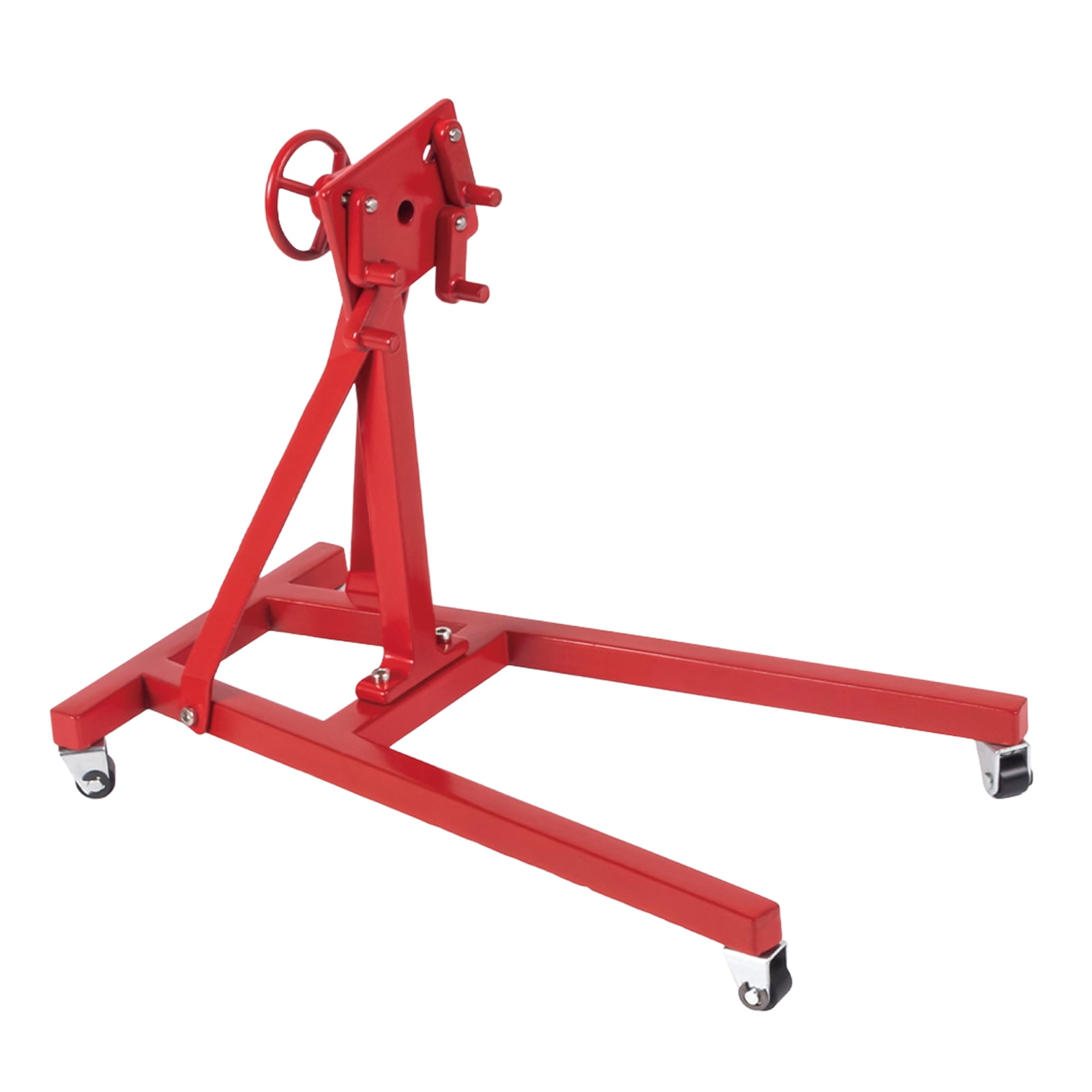 Professional Hydraulic Folding Engine Crane Stand Hoist Lift Jack With Wheels Universal Engine stand ORETG45 Repair Bracket Stainless Steel Rotating Engine Stand for V8 Motor 