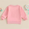 thumbnail image 4 of Mercatoo Little Girls Cute Bow Embroidered Sweatshirt Lightweight Cotton Soft Long Sleeve Fashion Casual Clothes Trendy, 4 of 6