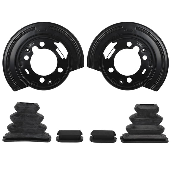 ECCPP 15949893 85566025 924-493 Disc Brake Backing Plates fit for Chevy for Avalanche,Express 2500,Suburban 2500,for GMC for Sierra 2500 HD Classic,for Hummer for H2 - 2PCS Rear Brake Dust Shield
