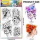 thumbnail image 2 of Sellos transparentes con diseño de líneas faciales, flores transparentes y líneas abstractas. Sello de silicona., 2 of 9