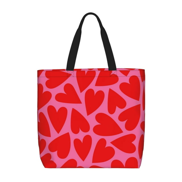 Balery Heart Bolsa de Mano para Mujeres con Cremallera, Bolsa de Gimnasio con Compartimentos, Bolsa para Laptop, Bolsa para Trabajo