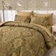 thumbnail image 4 of Juego de edredón WONGS BEDDING Gold King Size 7 piezas de microfibra, 4 of 9
