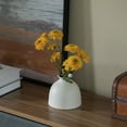 thumbnail image 7 of Uniquewise Modern Inkwelll Bottle Shaped Ceramic Table Vase Flower Holder Small White, 7 of 7
