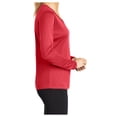 thumbnail image 4 of Yellow Rooster Women's Long Sleeve PosiCharge Competitor V-Neck Tee True Red XL, 4 of 7